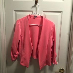 Neon pink blazer